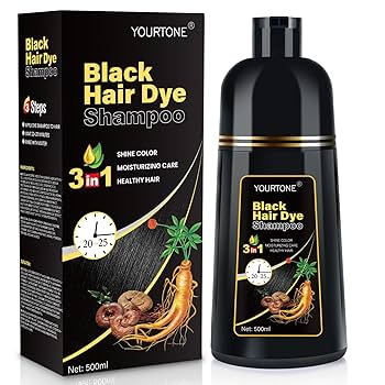 Amazon.com : YOURTONE Black Hair Dye Shampoo Instant & Easy